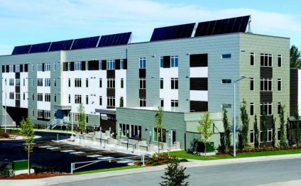 An apartment with solar panels