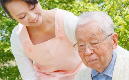 Caregiver with his patient